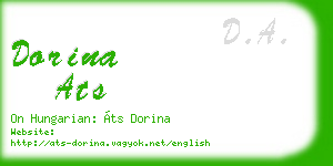 dorina ats business card